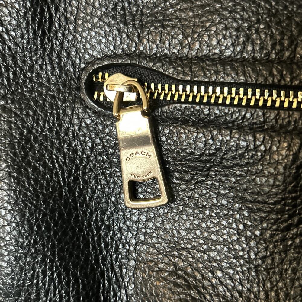 Coach C1648 Ellie File Bag In Black Pebbled Leather Crossbody Old Money Classic - Picture 5 of 15